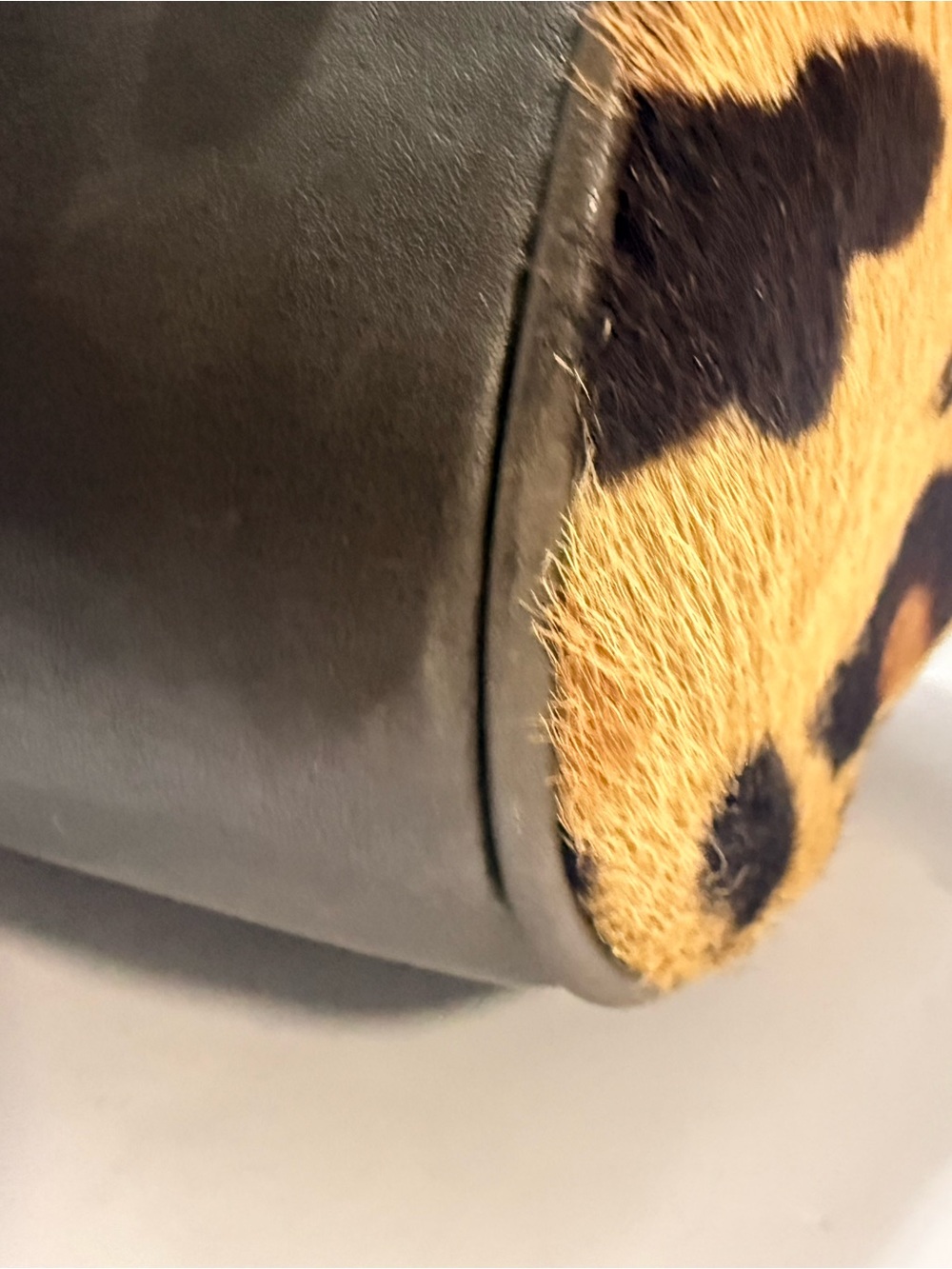 Bally Leopard Calf Hair East-West Satchel Tote - Picture 10 of 15